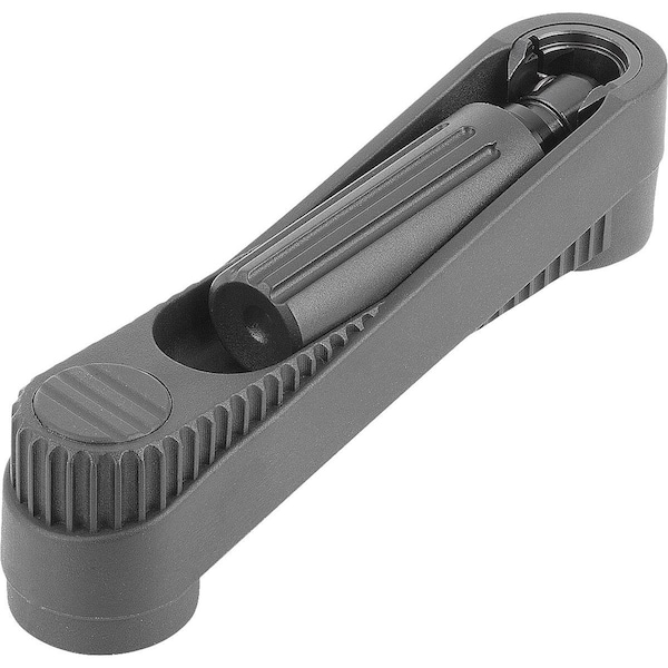 Crank Handle Size:2, Safety, Reamed Hole W Slot, D2=10, A=100, H=104, 2, Plastic, Comp: Plastic